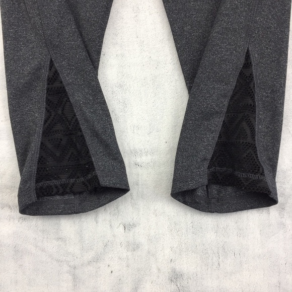 Kyodan Leggings Womens Small Activewear Athletic Capri Lace Cut Outs Workout - Picture 3 of 6